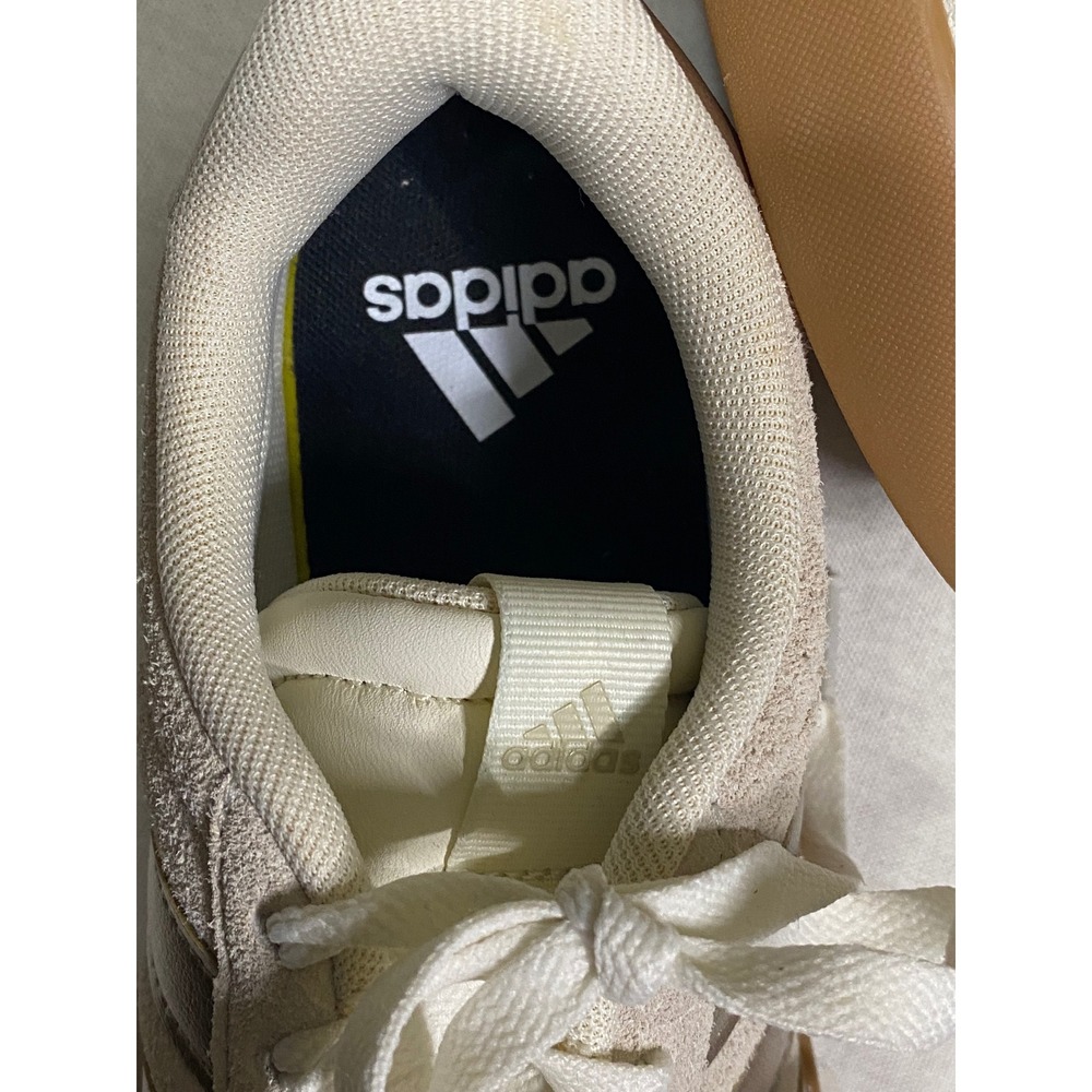 Adidas VL Court 3.0 Womens Sneakers Cream Rose Gold Suede Gum Sole ID6275 - Picture 4 of 5